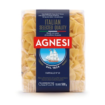 Agnesi 義大利蝴蝶麵 Farfalle n.61 500g