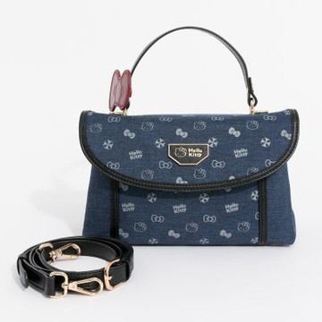 Hello Kitty - Arnold Palmer - 翻蓋手提包附長背帶  Enchanting系列 - 藍色