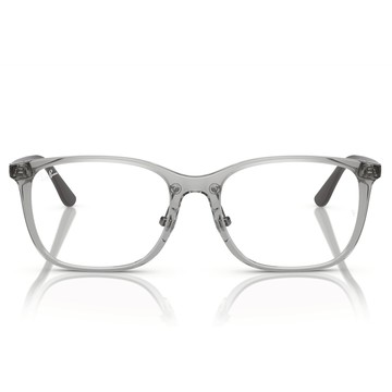 【RayBan】RB7168D 8170-55mm 光學眼鏡♣ (透灰 黑色腳)#金橘眼鏡