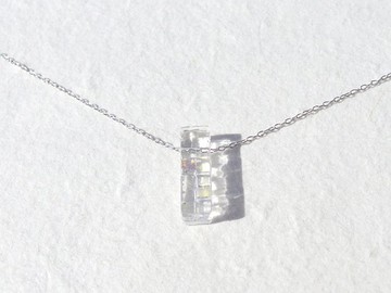 【1件】極光玻璃（極光【迷你】【暖色】）鏈條項鍊【可換香薰吊墜】【棉繩，925銀可選】【定做】