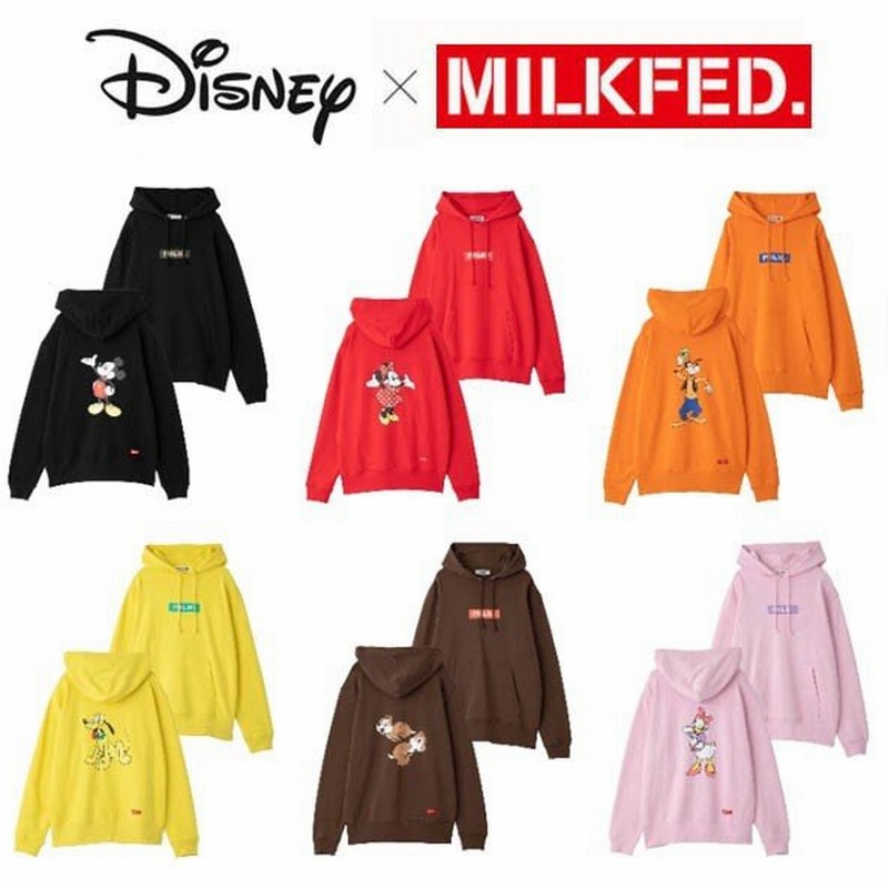 ミルクフェド Milkfed ディズニー Disney Sweat Hoodie ミッキー ミニー チップアンドデール グーフィー ドナルドダック デイジー パーカー スウェット 通販 Lineポイント最大0 5 Get Lineショッピング