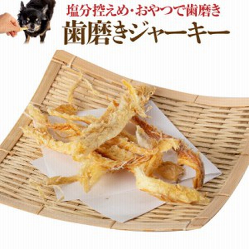 犬・猫 無添加 おやつ(歯磨き ジャーキー 鱈)歯石・歯垢に 国産【通常 