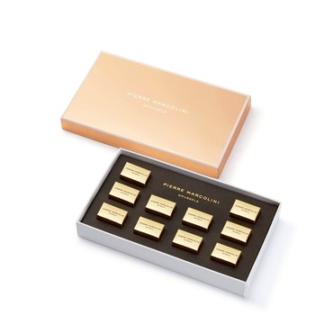 Pierre Marcolini 小確幸巧克力 玫瑰金禮盒 10入（加贈品牌提袋）