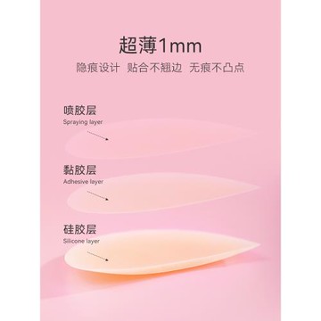 推薦超薄防凸點硅膠婚紗用乳貼
