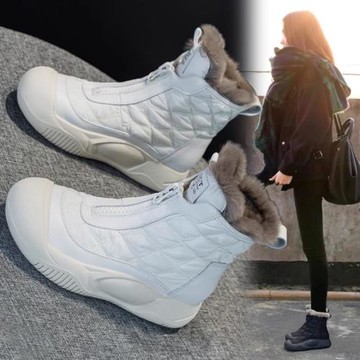 厚底雪地靴女2025冬季新款加絨加厚大棉鞋保暖外穿防水防滑面包鞋