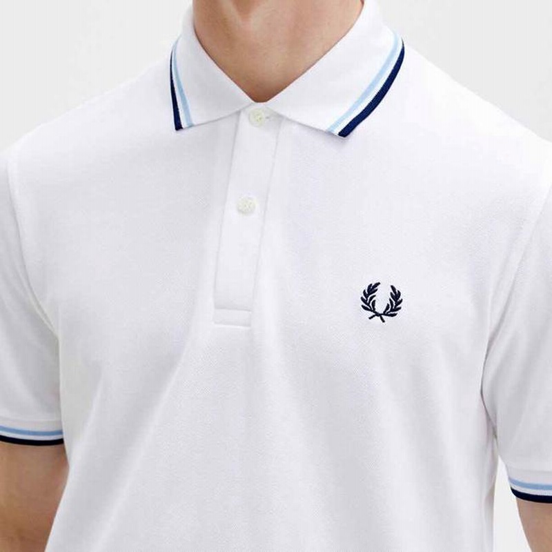 pray_ポロシャツ【即購入OK】FRED PERRY　半袖ポロシャツ　サイズXS　縦ライン　鹿の子