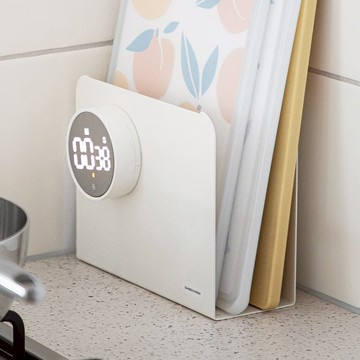 碳鋼製廚房收納置物分隔立架(窄版)-3入-多色可選 迷霧白