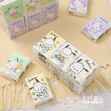 三麗鷗迷你隨身印花手帕紙(9包入) F0075