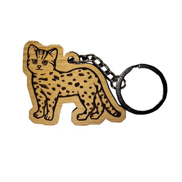 台灣檜木鑰匙圈-小動物