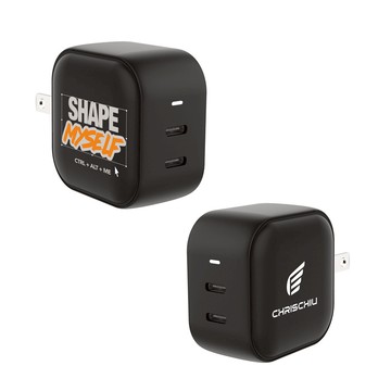 【品牌聯名】CHRISCHIU SHAPE MYSELF GaN 45W Type-C雙孔充電頭