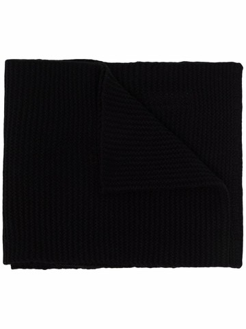 Rick Owens - ribbed knit scarf - men - Cashmere/Wool - One Size - Black