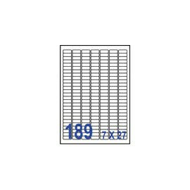 裕德 U4344 電腦列印標籤189格25.4x10mm-100張入 / 包【APP滿額下單4%點數(單一帳號最高1500點)】5/31止