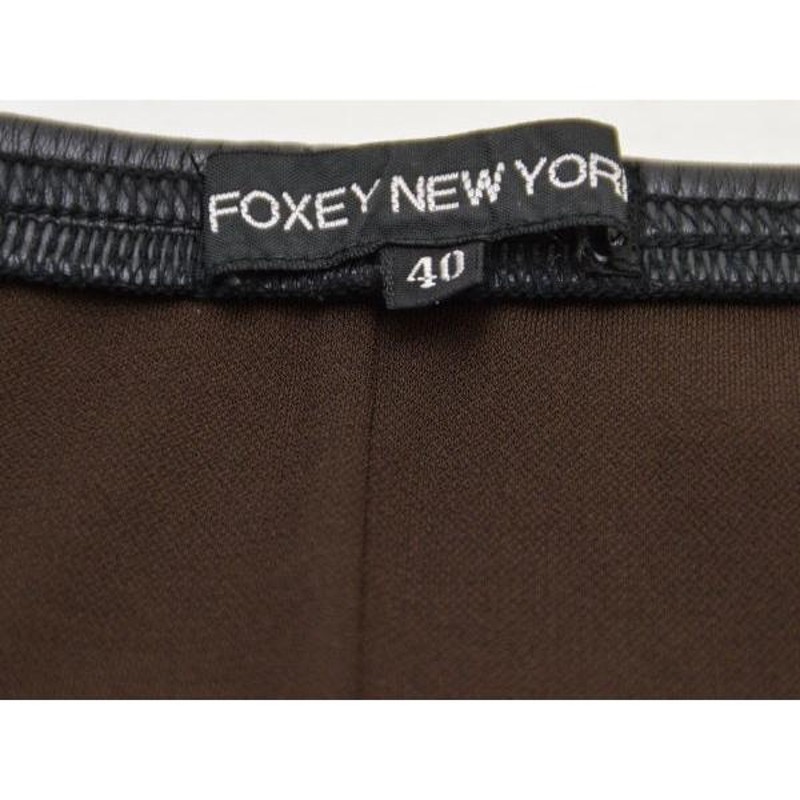 フォクシーニューヨーク FOXEY NEW YORK フェイクレザー 中綿入り