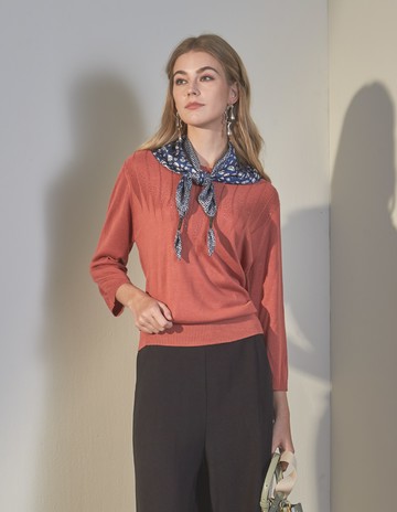 ★【喜芝梅】焰火造型暖心點點針織衫(五色；F) 223160880