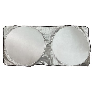 SiNYi 新翊 前擋遮陽好收納銀膠大圓弧  1個  銀色 + 黑色