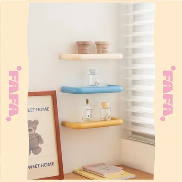 隔日到貨｜浴室免打孔收納架 衛生間層架 廁所置物架 附無痕貼片 免釘安裝 室內牆面收納層架 限量現貨｜FAFA 發發家居