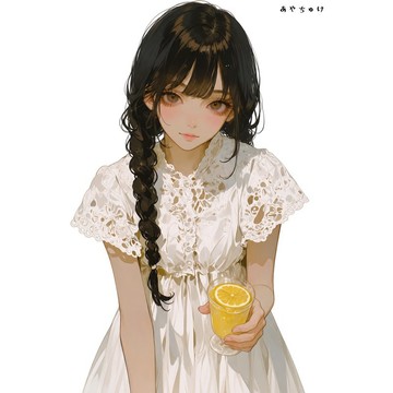 【8 月新品】07-139-0086 人物貼紙 簡約夏日女孩