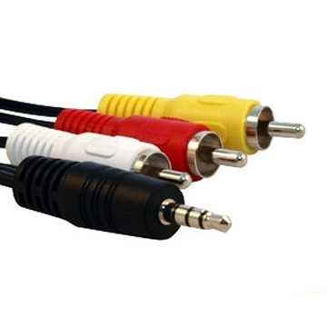 WU 3.5mm轉 3RCA AV連接線 (1.2米)