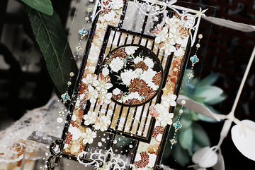 暮雪時 うめ 古風綺麗雪景 PET 和紙膠帶 貝殼光 10米卷