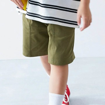 日本 devirock - 防污抗UV 舒適機能短褲-中線耐看款-軍綠