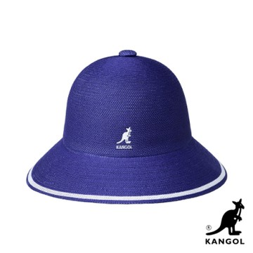 KANGOL-TROPIC STRIPE 鐘型帽-茄紫色