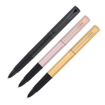 PARKER 派克 新威雅XL 鋼珠筆 金色金夾/香檳金(玫瑰金)/黑桿黑夾