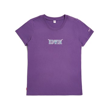 EDWIN｜女裝｜牛仔布紋印花短袖T恤