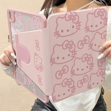 720°旋轉ipad11保護套pro2025新款11寸亞克力9/10代線條kt貓air5