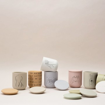 Vox 陶瓷蠟燭-果香調 /4款香味 /240g 甜羅勒 & 黃瓜