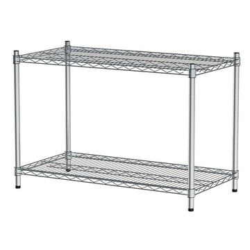 dayneeds 日需百備 電鍍鎖管2層架 90 x 45 x 60cm 6.4kg  90 x 45 x 60 cm  銀色  2層