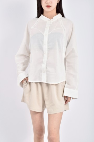 加購優惠(M) 吾愛長袖白色長袖上衣