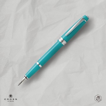 【CROSS】 Bailey Light貝禮輕盈系列湖水綠鋼筆-X尖  (原廠正貨)