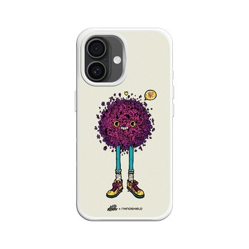 iPhone 16 SolidX 白 - Ted Leonid Melendres - Fuzzy Head 大頭怪獸