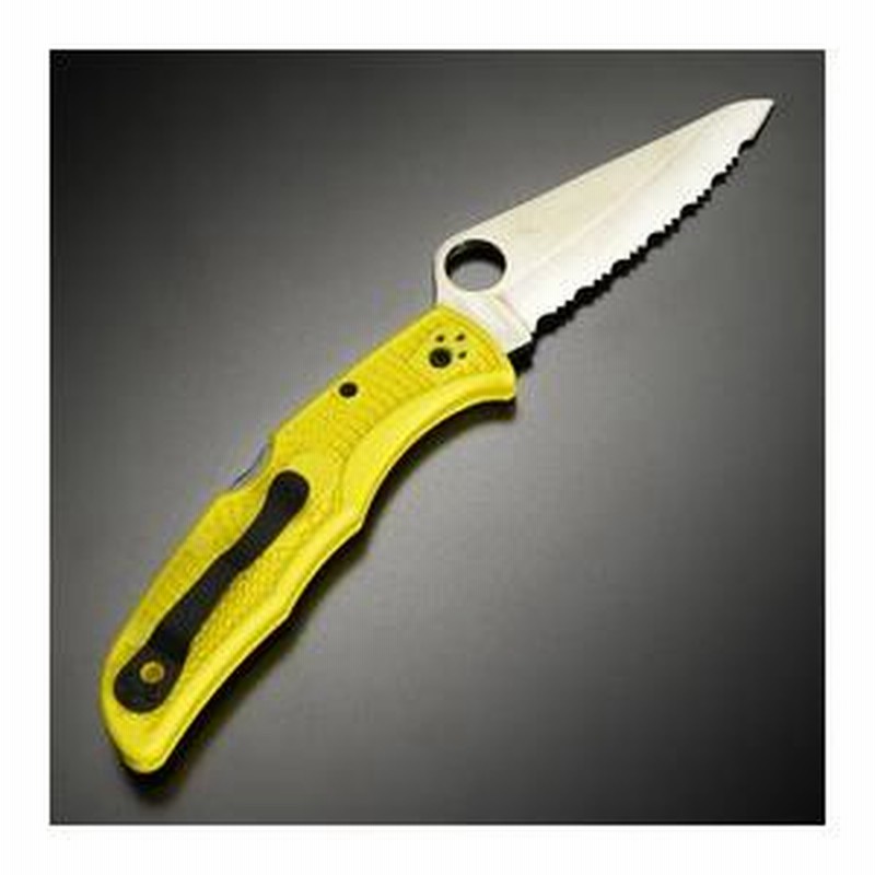 Spyderco 折りたたみナイフ PACIFIC SALT 波刃 スパイダルコ