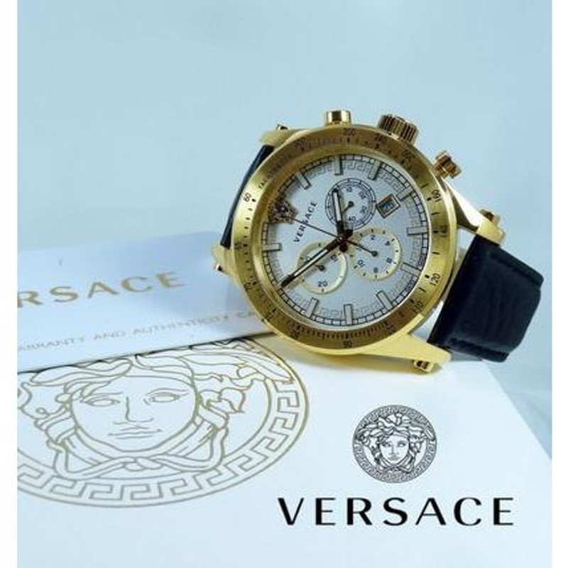 ヴェルサーチ Versace 腕時計 レア 限定 おしゃれ スポーティクロノ
