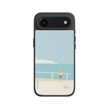 iPhone Air SolidX 黑 - Taku Bannai 坂内拓 - Ｗind of the sea｜草帽女孩海邊吹吹風