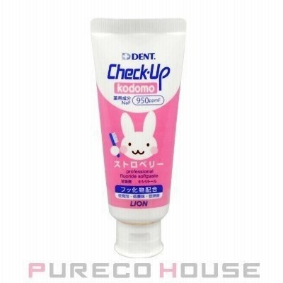 ライオン デント チェックアップ コドモ 60g (歯科用医薬部外品) #ストロベリー