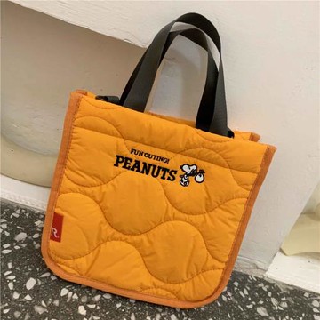 TEETH高品質日系刺繡史努比斜挎包2022新日單可愛卡通手提托特包