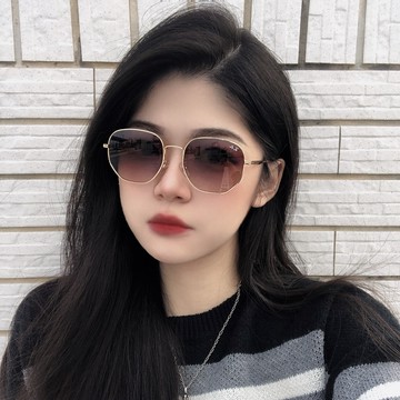 RAY BAN 適合小臉 時尚太陽眼鏡 RB3682 001/13 51mm 金框漸層茶鏡片 公司貨