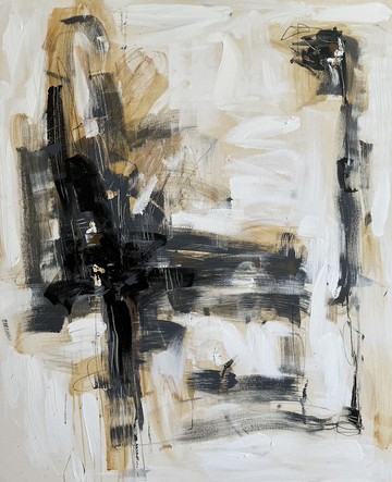 抽象具象撞球運動員畫布上的繪畫充滿活力的當代藝術