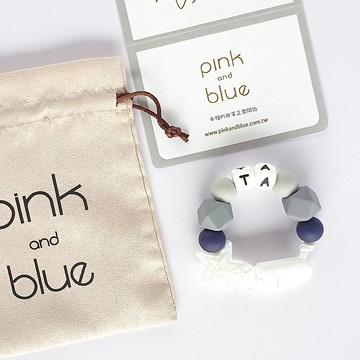 9顆 ta 星星 客製化奶嘴鏈