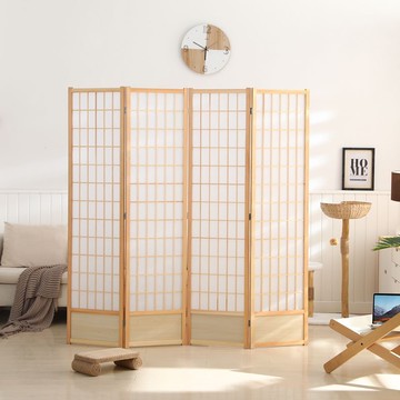 熱銷/免運費 日式格子屏風隔斷墻折疊移動小戶型客廳現代簡約臥室遮擋玄關實木，兩片起拍