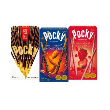 格力高 Pocky百奇 極品粒粒系列 杏仁/草莓/巧克力 餅乾棒