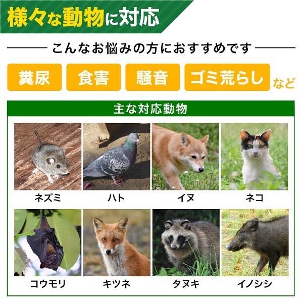 動物撃退器 超音波 ソーラー 猫よけ 忌避 猫 害獣 害鳥 動物 対策