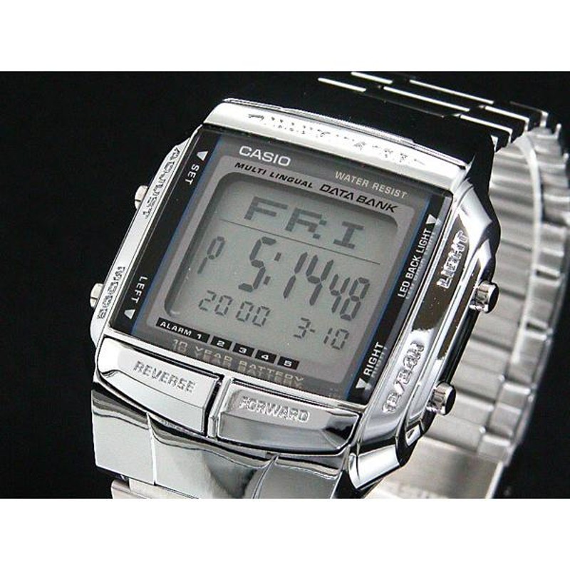 カシオ CASIO データバンク DATA BANK 腕時計 シルバー DB360-1A