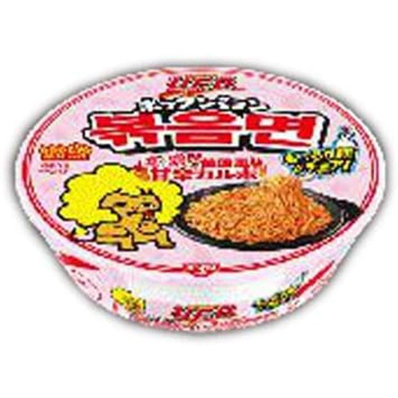 日清食品 ポックンミョン 濃い濃い韓国風甘辛カルボ 101g×12個入