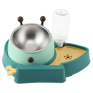 蝴蝶 寵物碗 底部防滑墊  綠色  1個