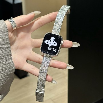 肌理紋手環式金屬錶帶 適用 Apple Watch 11 錶帶 s10 9 8 7 6 蘋果手錶錶帶 42mm 蘋果錶帶