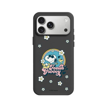iPhone 17 Pro Max SolidX 黑 - 史努比 Snoopy - 開心小花