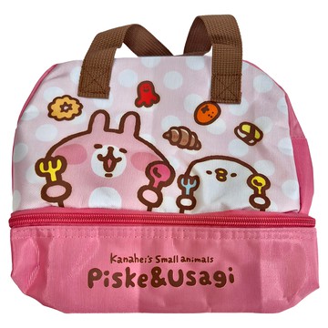 雅迪 卡娜赫拉的小動物雙層便當袋  粉色  1個